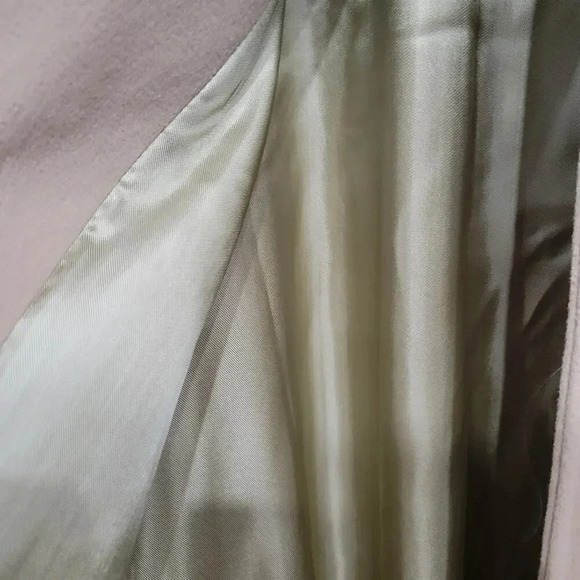 Vintage Marvin Richards 1990s Wool Cashmere Tan Trench Coat 8P - Picture 5 of 6